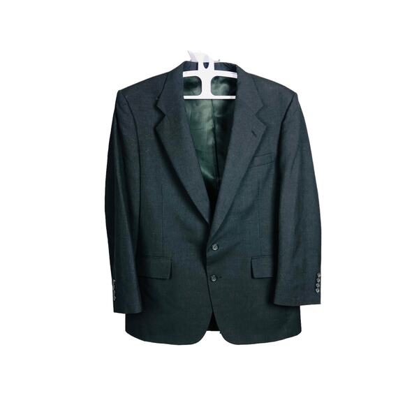 Jos. A. Bank Sport Coat Jacket Black 2 Buttons Mens Size 43R 100% Wool - Picture 1 of 11